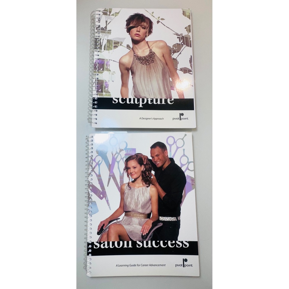 Pivot Point Cosmetology Books Sculpture A Designers Approach & Salon Success Set